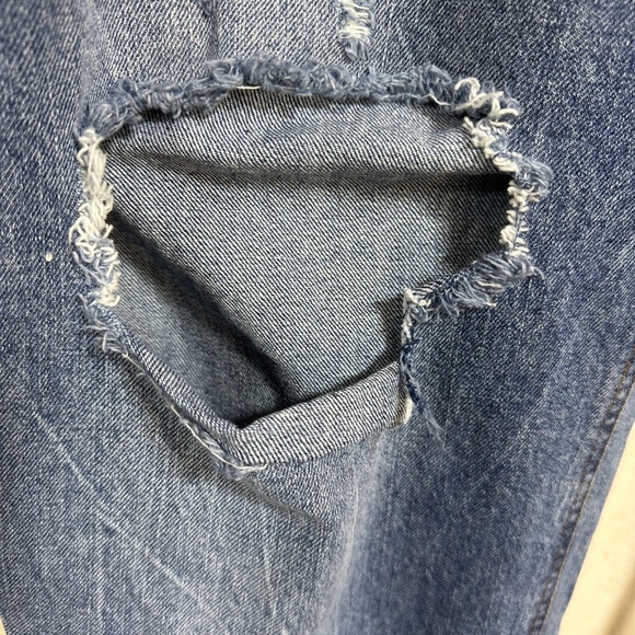 And Now This Women's Jeans 24W Blue Boyfriend Distressed - Picture 7 of 7